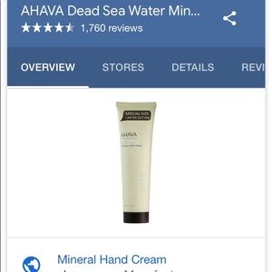 AHAVA mineral hand cream